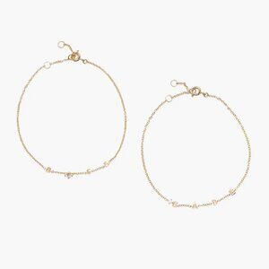 AJOA Boss Babe Set of Two Bracelets Gold